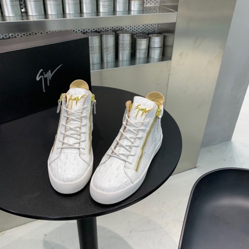 Replica Giuseppe Zanotti High Tops Shoes For Men #1186147 $92.00 USD for Wholesale