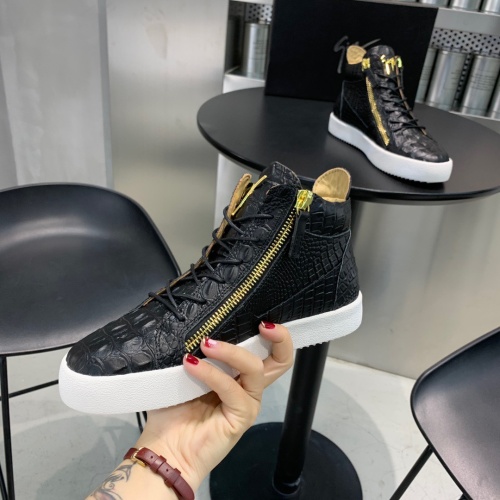 Replica Giuseppe Zanotti High Tops Shoes For Men #1186148 $92.00 USD for Wholesale