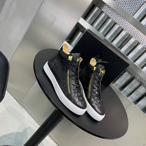 Replica Giuseppe Zanotti High Tops Shoes For Men #1186148 $92.00 USD for Wholesale