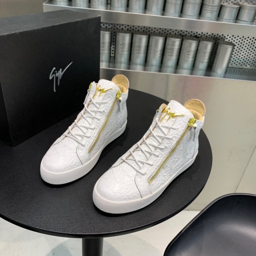 Replica Giuseppe Zanotti High Tops Shoes For Men #1186149 $92.00 USD for Wholesale