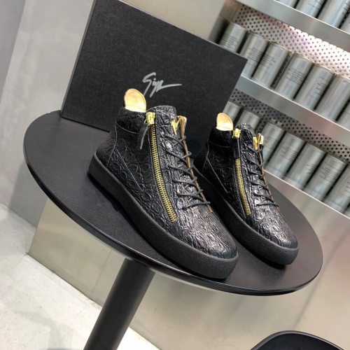 Replica Giuseppe Zanotti High Tops Shoes For Men #1186150 $92.00 USD for Wholesale