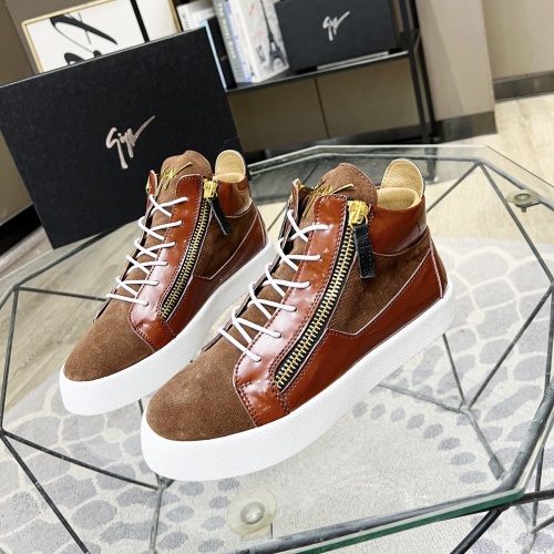 Replica Giuseppe Zanotti High Tops Shoes For Men #1186153 $92.00 USD for Wholesale