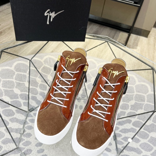 Replica Giuseppe Zanotti High Tops Shoes For Men #1186153 $92.00 USD for Wholesale