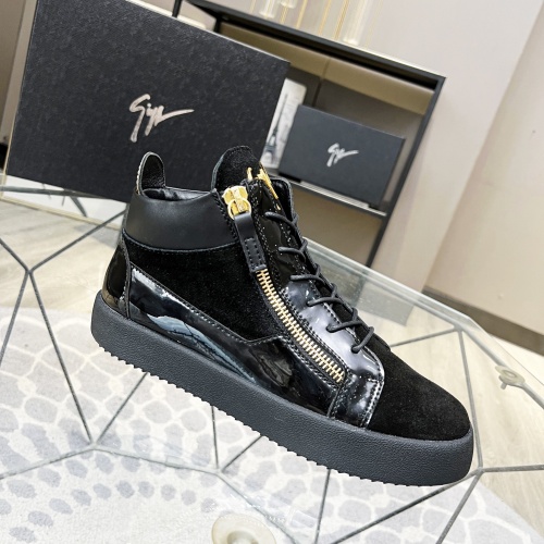 Replica Giuseppe Zanotti High Tops Shoes For Men #1186154 $92.00 USD for Wholesale