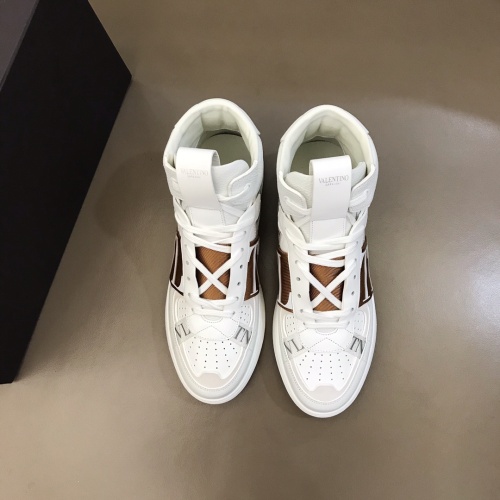 Replica Valentino High Tops Shoes For Men #1186567 $85.00 USD for Wholesale