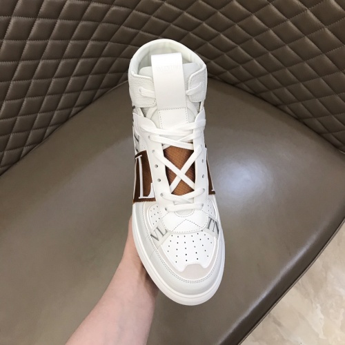 Replica Valentino High Tops Shoes For Men #1186567 $85.00 USD for Wholesale