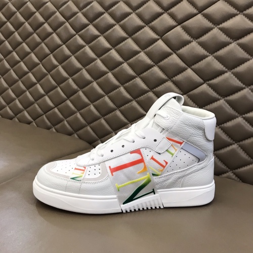 Replica Valentino High Tops Shoes For Men #1186573 $85.00 USD for Wholesale