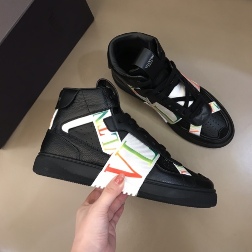 Replica Valentino High Tops Shoes For Men #1186574 $85.00 USD for Wholesale