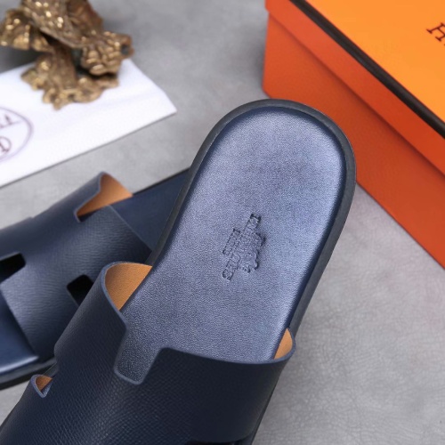 Replica Hermes Slippers For Men #1186619 $45.00 USD for Wholesale