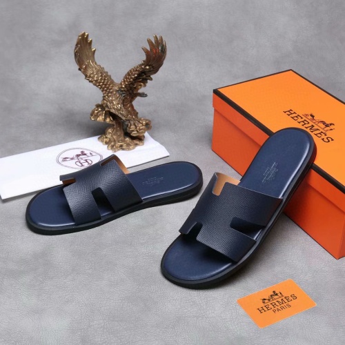 Replica Hermes Slippers For Men #1186619 $45.00 USD for Wholesale