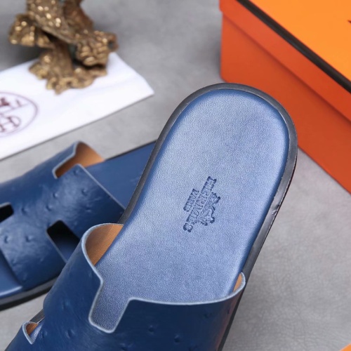 Replica Hermes Slippers For Men #1186620 $45.00 USD for Wholesale