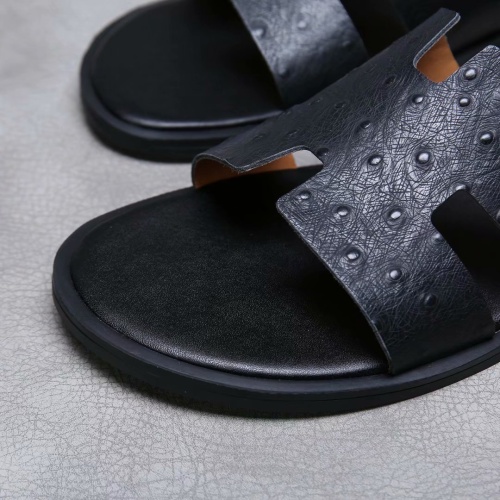 Replica Hermes Slippers For Men #1186621 $45.00 USD for Wholesale