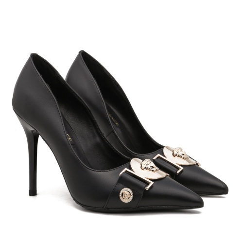 Wholesale Versace High-Heeled Shoes For Women #1187371 $80.00 USD, Wholesale Quality Replica Versace High-Heeled Shoes