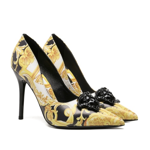 Wholesale Versace High-Heeled Shoes For Women #1187397 $96.00 USD, Wholesale Quality Replica Versace High-Heeled Shoes