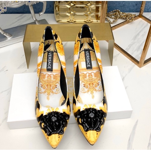 Replica Versace High-Heeled Shoes For Women #1187400 $82.00 USD for Wholesale