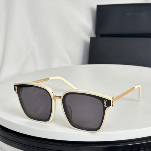 Wholesale Yves Saint Laurent YSL AAA Quality Sunglasses #1187557 $64.00 USD, Wholesale Quality Replica Yves Saint Laurent YSL AAA Quality Sunglasses