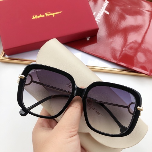 Wholesale Salvatore Ferragamo AAA Quality Sunglasses #1187639 $60.00 USD, Wholesale Quality Replica Salvatore Ferragamo AAA Quality Sunglasses