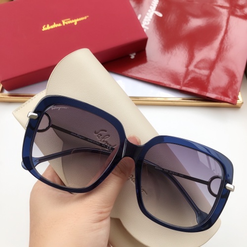 Wholesale Salvatore Ferragamo AAA Quality Sunglasses #1187640 $60.00 USD, Wholesale Quality Replica Salvatore Ferragamo AAA Quality Sunglasses