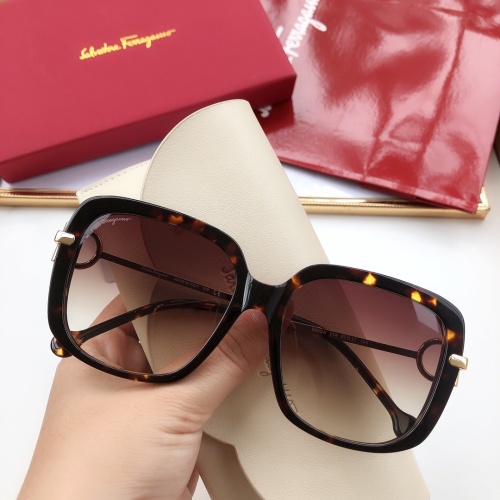 Wholesale Salvatore Ferragamo AAA Quality Sunglasses #1187641 $60.00 USD, Wholesale Quality Replica Salvatore Ferragamo AAA Quality Sunglasses