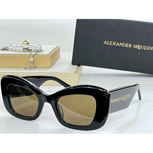 Wholesale Alexander McQueen AAA Quality Sunglasses #1188876 $60.00 USD, Wholesale Quality Replica Alexander McQueen AAA Quality Sunglasses