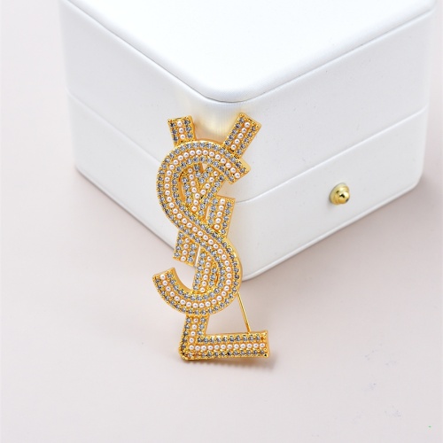 Wholesale Yves Saint Laurent Brooches For Women #1191249 $36.00 USD, Wholesale Quality Replica Yves Saint Laurent Brooches