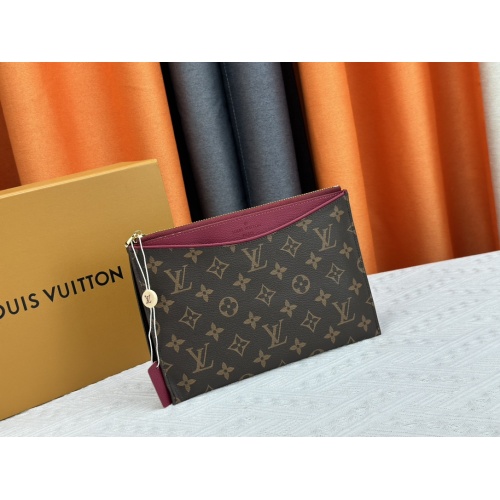 Replica Louis Vuitton LV Wallets In Burgundy #1191381 $42.00 USD for Wholesale