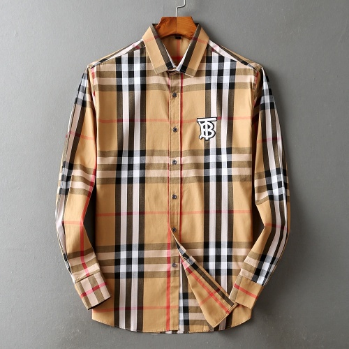 Wholesale Burberry Shirts Long Sleeved For Men #1192215 $38.00 USD, Wholesale Quality Replica Burberry Shirts