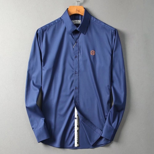 Wholesale Hermes Shirts Long Sleeved For Men #1192238 $40.00 USD, Wholesale Quality Replica Hermes Shirts