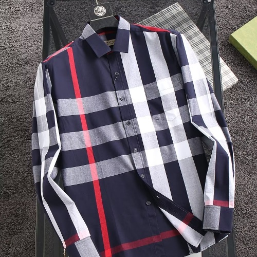 Wholesale Burberry Shirts Long Sleeved For Men #1192254 $39.00 USD, Wholesale Quality Replica Burberry Shirts