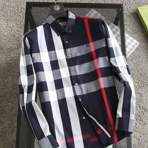 Wholesale Burberry Shirts Long Sleeved For Men #1192258 $38.00 USD, Wholesale Quality Replica Burberry Shirts