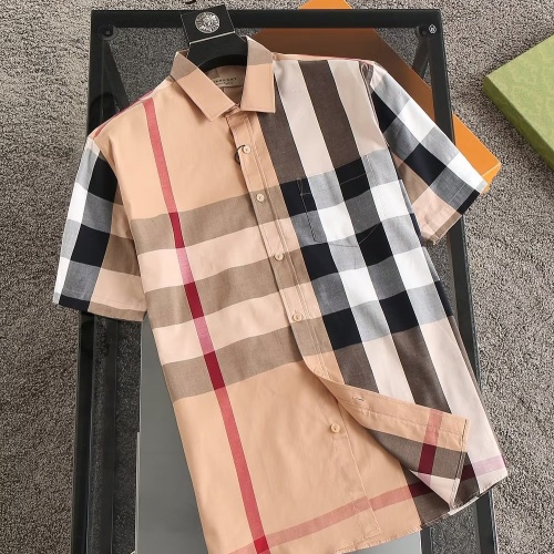 Wholesale Burberry Shirts Short Sleeved For Men #1192280 $38.00 USD, Wholesale Quality Replica Burberry Shirts