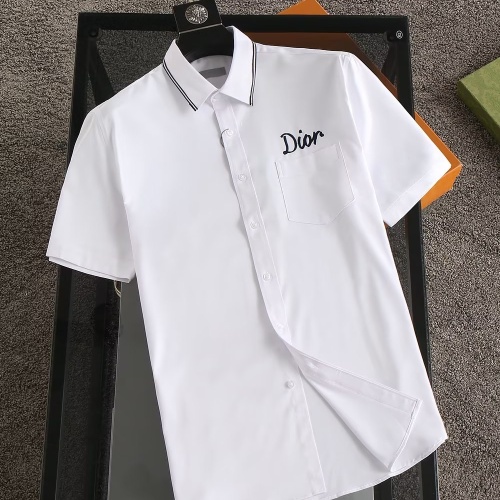 Wholesale Christian Dior Shirts Short Sleeved For Men #1192283 $38.00 USD, Wholesale Quality Replica Christian Dior Shirts