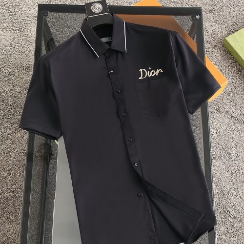 Wholesale Christian Dior Shirts Short Sleeved For Men #1192284 $38.00 USD, Wholesale Quality Replica Christian Dior Shirts