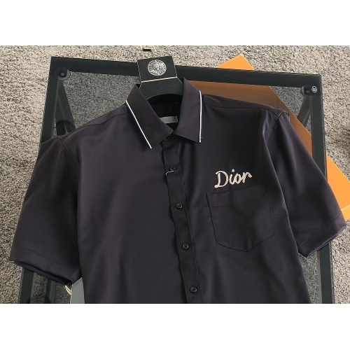 Replica Christian Dior Shirts Short Sleeved For Men #1192284 $38.00 USD for Wholesale