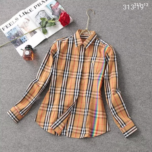 Wholesale Burberry Shirts Long Sleeved For Women #1192293 $36.00 USD, Wholesale Quality Replica Burberry Shirts