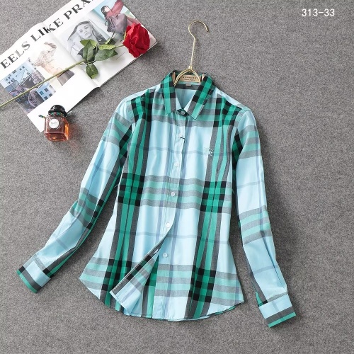 Wholesale Burberry Shirts Long Sleeved For Women #1192301 $38.00 USD, Wholesale Quality Replica Burberry Shirts