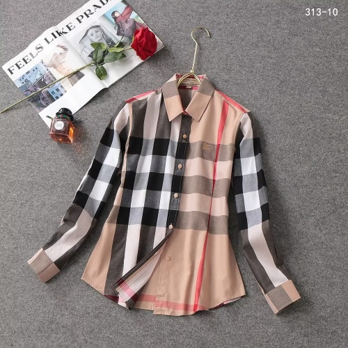 Wholesale Burberry Shirts Long Sleeved For Women #1192305 $38.00 USD, Wholesale Quality Replica Burberry Shirts