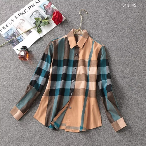 Wholesale Burberry Shirts Long Sleeved For Women #1192306 $38.00 USD, Wholesale Quality Replica Burberry Shirts