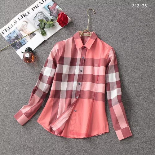 Wholesale Burberry Shirts Long Sleeved For Women #1192308 $38.00 USD, Wholesale Quality Replica Burberry Shirts