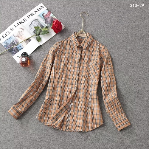 Wholesale Burberry Shirts Long Sleeved For Women #1192319 $38.00 USD, Wholesale Quality Replica Burberry Shirts