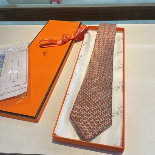 Replica Hermes Necktie For Men #1194598 $34.00 USD for Wholesale