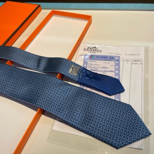 Replica Hermes Necktie For Men #1194609 $34.00 USD for Wholesale