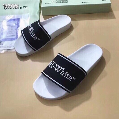 Wholesale Off-White Slippers For Women #1195435 $45.00 USD, Wholesale Quality Replica Off-White Slippers