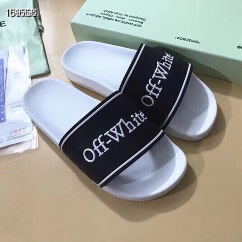 Replica Off-White Slippers For Women #1195435 $45.00 USD for Wholesale