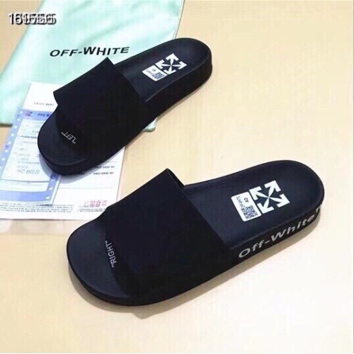 Wholesale Off-White Slippers For Men #1195438 $45.00 USD, Wholesale Quality Replica Off-White Slippers