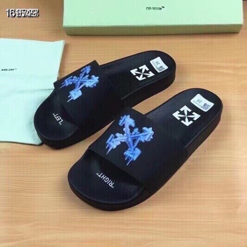 Wholesale Off-White Slippers For Men #1195440 $45.00 USD, Wholesale Quality Replica Off-White Slippers