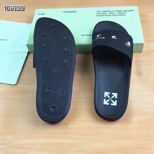 Replica Off-White Slippers For Men #1195442 $45.00 USD for Wholesale