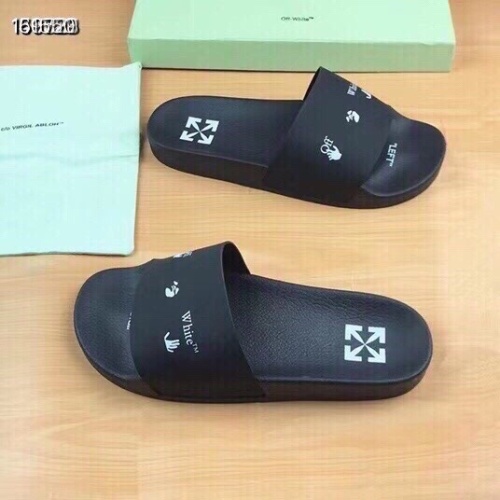 Replica Off-White Slippers For Men #1195442 $45.00 USD for Wholesale