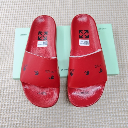 Wholesale Off-White Slippers For Women #1195443 $45.00 USD, Wholesale Quality Replica Off-White Slippers