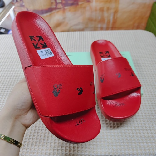 Replica Off-White Slippers For Women #1195443 $45.00 USD for Wholesale